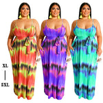 Tie Dye Dress Plus Size 3XL 4XL 5XL XXXXL XXXXXL