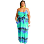 Tie Dye Dress Plus Size 3XL 4XL 5XL XXXXL XXXXXL