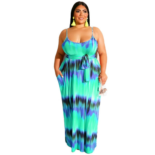 Tie Dye Dress Plus Size 3XL 4XL 5XL XXXXL XXXXXL