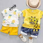 Infant Sports Suit for Boy T-Shirt + Shorts 2 pcs/set