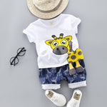 Infant Sports Suit for Boy T-Shirt + Shorts 2 pcs/set