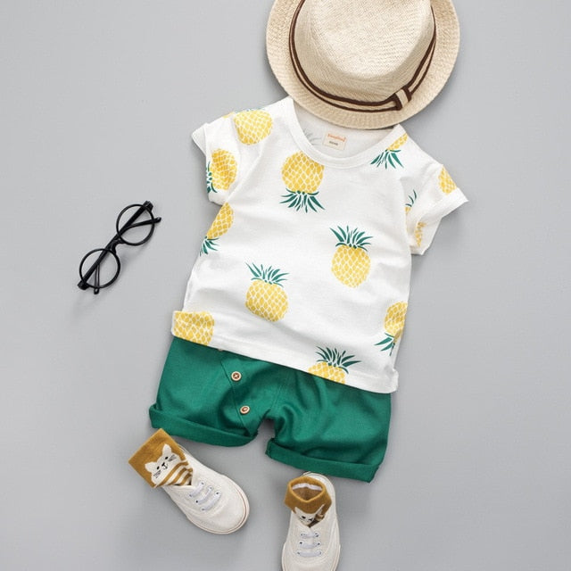 Infant Sports Suit for Boy T-Shirt + Shorts 2 pcs/set