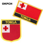 Tonga flag patch badge 3pcs a Set Patches for Clothing DIY Decoration