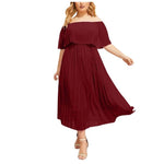 Party dresses women Plus Size Short Sleeve woman