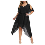 Party dresses women Plus Size Short Sleeve woman