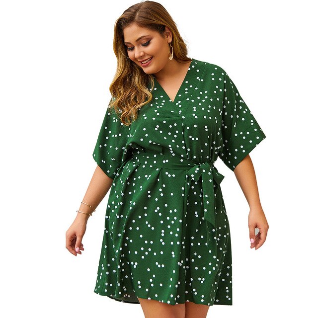 New 2020 summer plus size midi dress for women