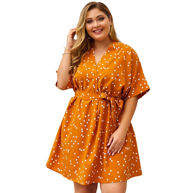 New 2020 summer plus size midi dress for women