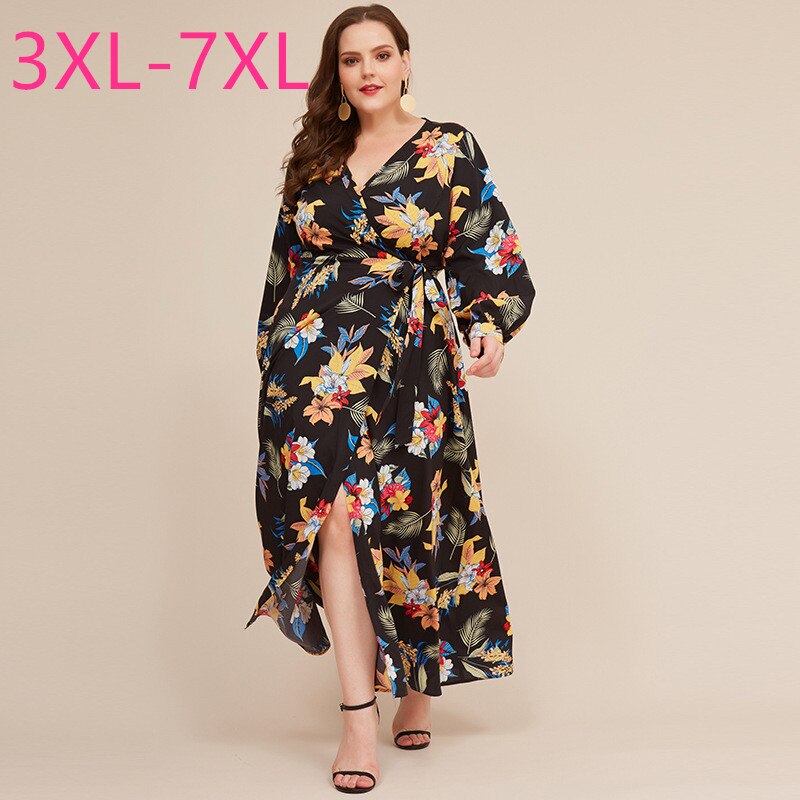 New 2020 spring autumn plus size long dress for women