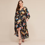 New 2020 spring autumn plus size long dress for women