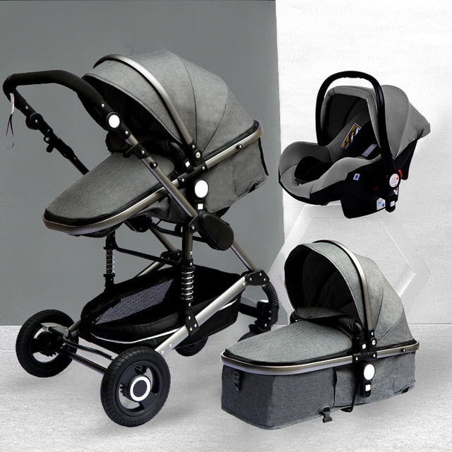 Luxurious Baby Stroller 3 in 1 Portable Travel Baby  Carriage