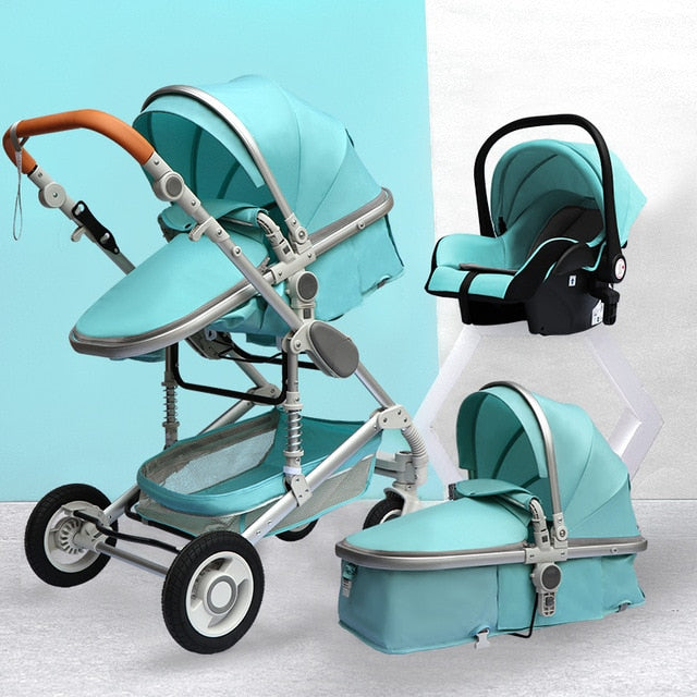 Luxurious Baby Stroller 3 in 1 Portable Travel Baby  Carriage