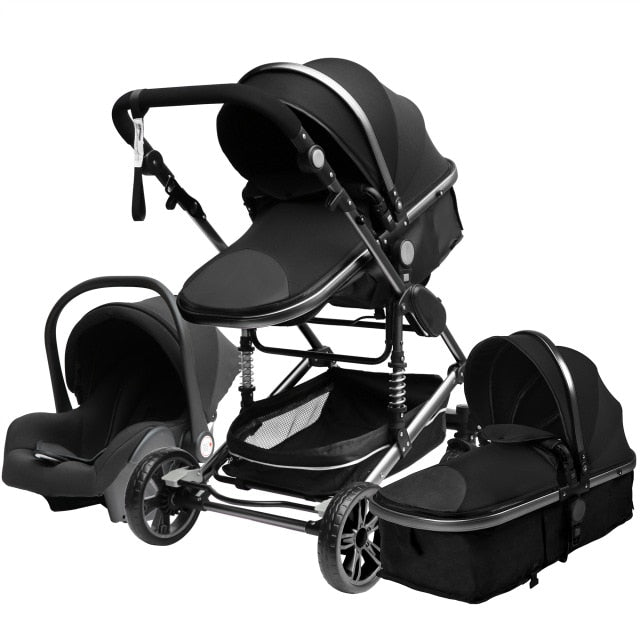 Luxurious Baby Stroller 3 in 1 Portable Travel Baby  Carriage