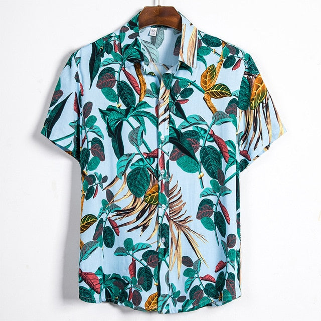 Hawaiian brand Men's short-sleeved casual shirt