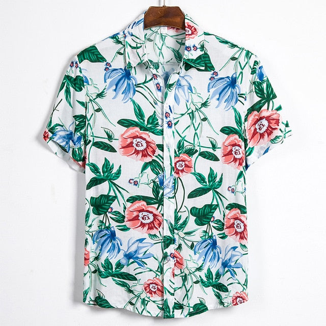 Hawaiian brand Men's short-sleeved casual shirt