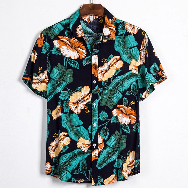 Hawaiian brand Men's short-sleeved casual shirt