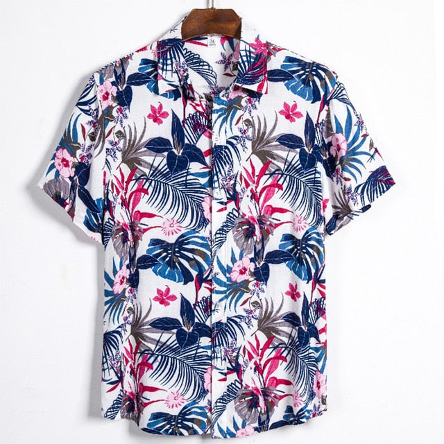 Hawaiian brand Men's short-sleeved casual shirt