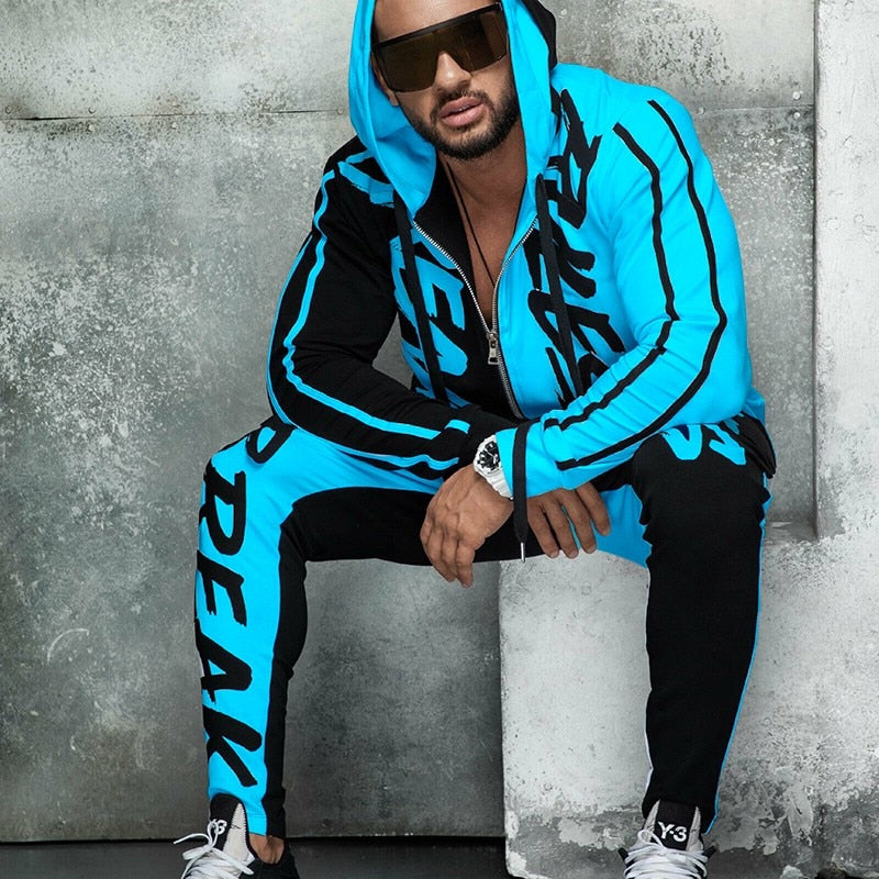 Mens Tracksuit Autumn Fashion Casual Men Sets