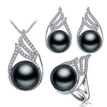 FENASY 925 Sterling Silver Pendant Necklace Jewelry Sets