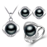 FENASY 925 Sterling Silver Pendant Necklace Jewelry Sets