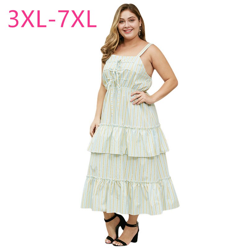 New summer plus size suspender dress for women