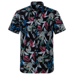 Summer Pure Cotton Mens Hawaiian Shirt Loose Printed