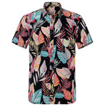 Summer Pure Cotton Mens Hawaiian Shirt Loose Printed