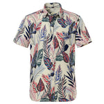 Summer Pure Cotton Mens Hawaiian Shirt Loose Printed