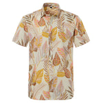 Summer Pure Cotton Mens Hawaiian Shirt Loose Printed