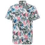 Summer Pure Cotton Mens Hawaiian Shirt Loose Printed