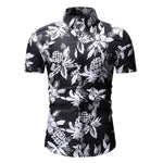 Hawaiian Fashion Casual Short Sleeved Floral Printed Shirt