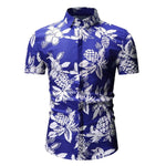 Hawaiian Fashion Casual Short Sleeved Floral Printed Shirt