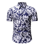 Hawaiian Fashion Casual Short Sleeved Floral Printed Shirt