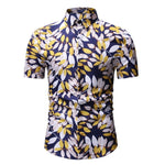 Hawaiian Fashion Casual Short Sleeved Floral Printed Shirt