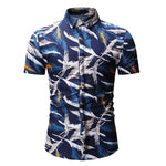 Hawaiian Fashion Casual Short Sleeved Floral Printed Shirt