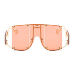 Fashion Square Sunglasses Women New Oversized Mirror