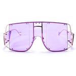 Fashion Square Sunglasses Women New Oversized Mirror