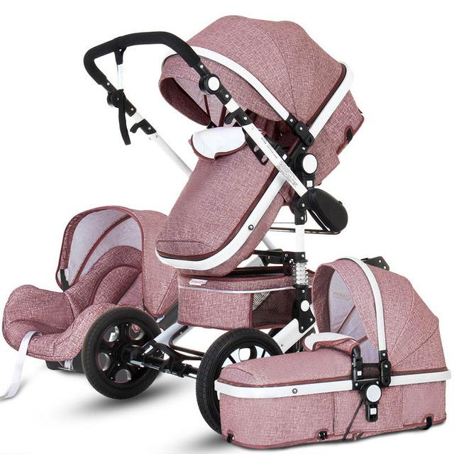 Newborn Baby Stroller 3 in 1 High