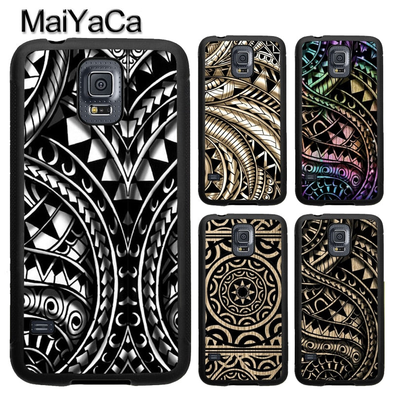 Maori Samoan Polynesian Tribal Case For Samsung Galaxy A71 A51 A50 A70 A10 A20 A30S A40 Note 10 S8 S9 S10 S20 Ultra Plus S10e S7