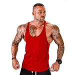 2020 Gym Men Bodybuilding Tank Top Muscle Stringer