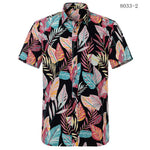 Red Hawaiian Shirts Men 2020 Summer New Floral Print