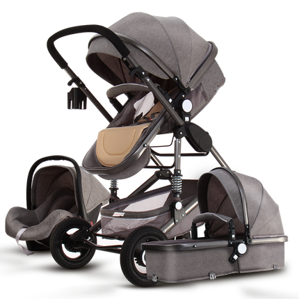 Newborn Baby Stroller 3 in 1 High