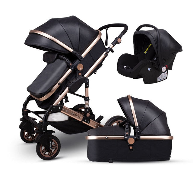 Newborn Baby Stroller 3 in 1 High