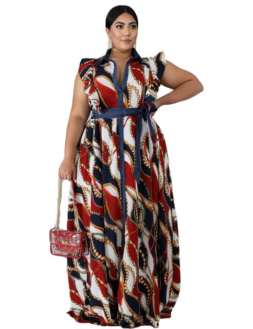 Plus Size Women's Clothing Summer Long Dress