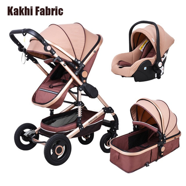 Newborn Baby Stroller 3 in 1 High