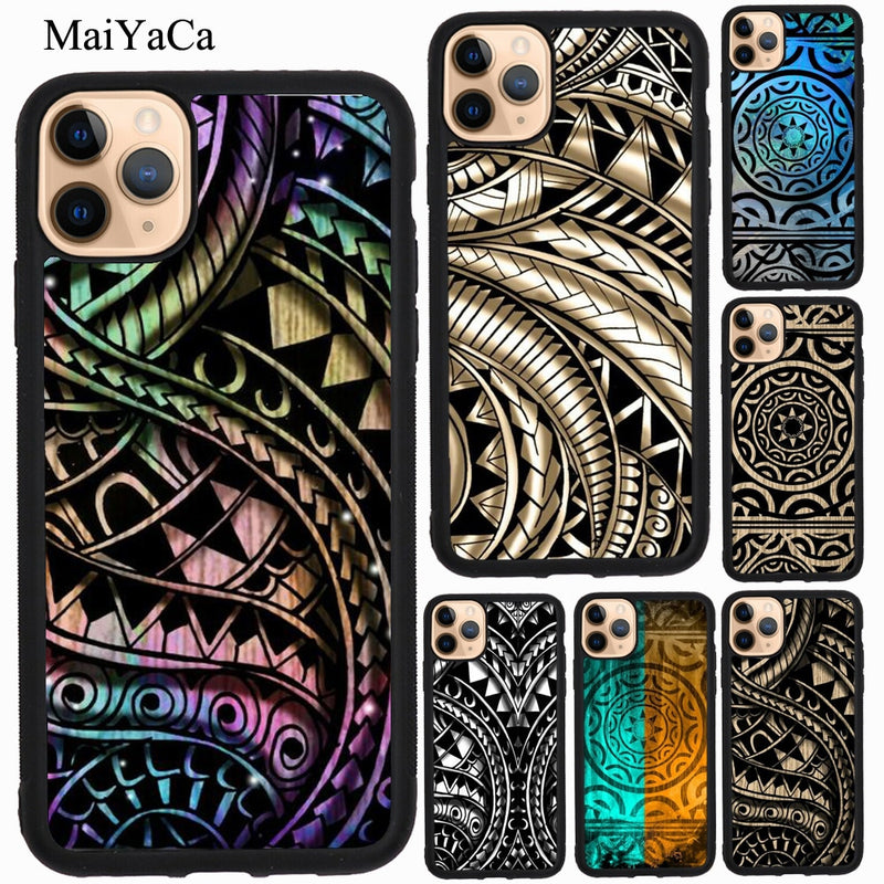 MaiYaCa Maori Samoan Polynesian Tribal Case For iPhone 11 Pro Max XR X XS Max 5S SE 2020 6S 8 7 Plus Coque Fundas