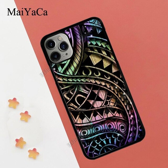 MaiYaCa Maori Samoan Polynesian Tribal Case For iPhone 11 Pro Max XR X XS Max 5S SE 2020 6S 8 7 Plus Coque Fundas