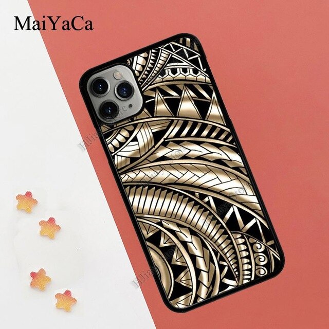 MaiYaCa Maori Samoan Polynesian Tribal Case For iPhone 11 Pro Max XR X XS Max 5S SE 2020 6S 8 7 Plus Coque Fundas