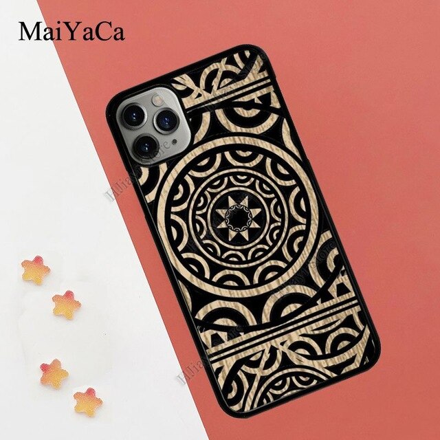 MaiYaCa Maori Samoan Polynesian Tribal Case For iPhone 11 Pro Max XR X XS Max 5S SE 2020 6S 8 7 Plus Coque Fundas