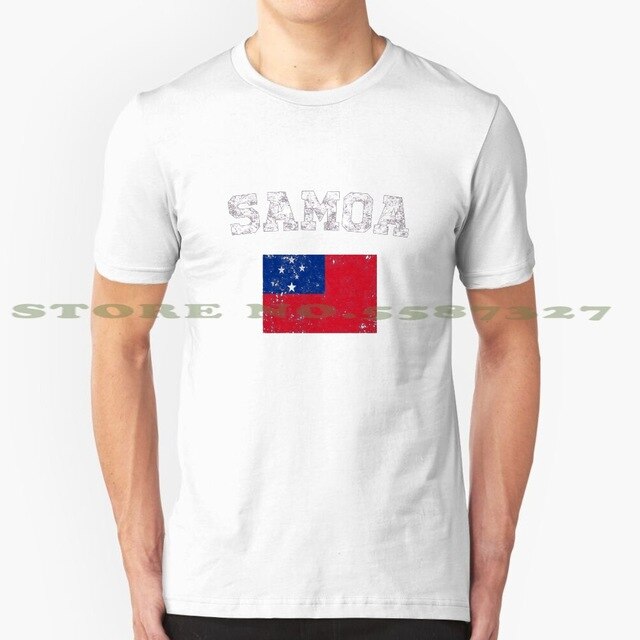 Samoan Flag Shirt - Vintage Samoa T - Shirt