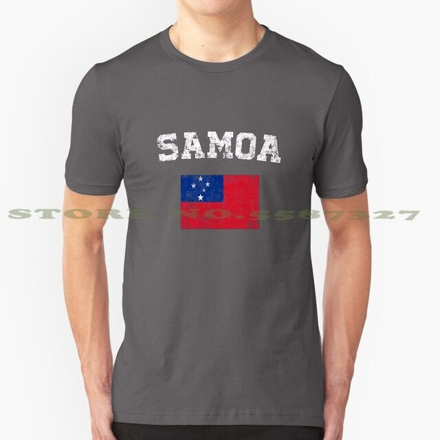 Samoan Flag Shirt - Vintage Samoa T - Shirt